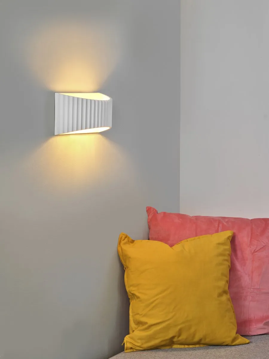 LEDVANCE Decor Plaster Band Flat Wandlamp 290 1XE27 - Wit