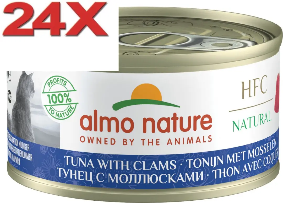 Almo Nature HFC Kattenvoer Tonijn & Mosselen 24x70g