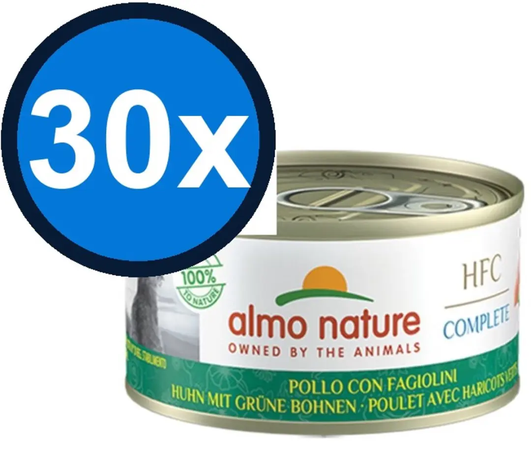 Almo Nature HFC Complete Kip & Groene Bonen Graanvrij Kattenvoer 70g