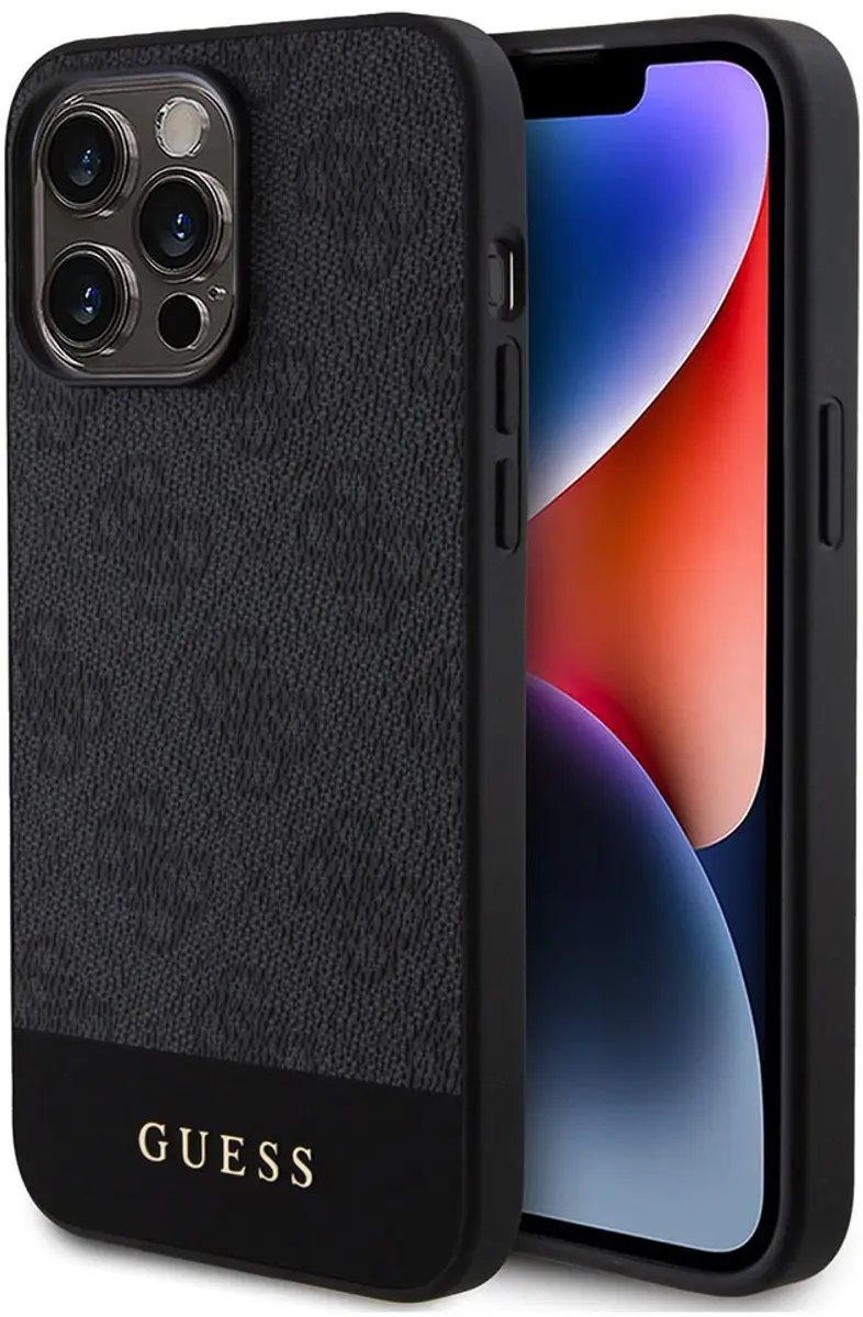 GUESS 4G Stripe Back Cover iPhone 15 Pro