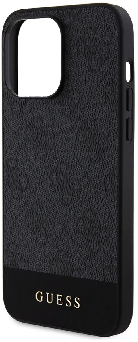 GUESS 4G Stripe Back Cover iPhone 15 Pro - Grijs - afbeelding 6 van 6