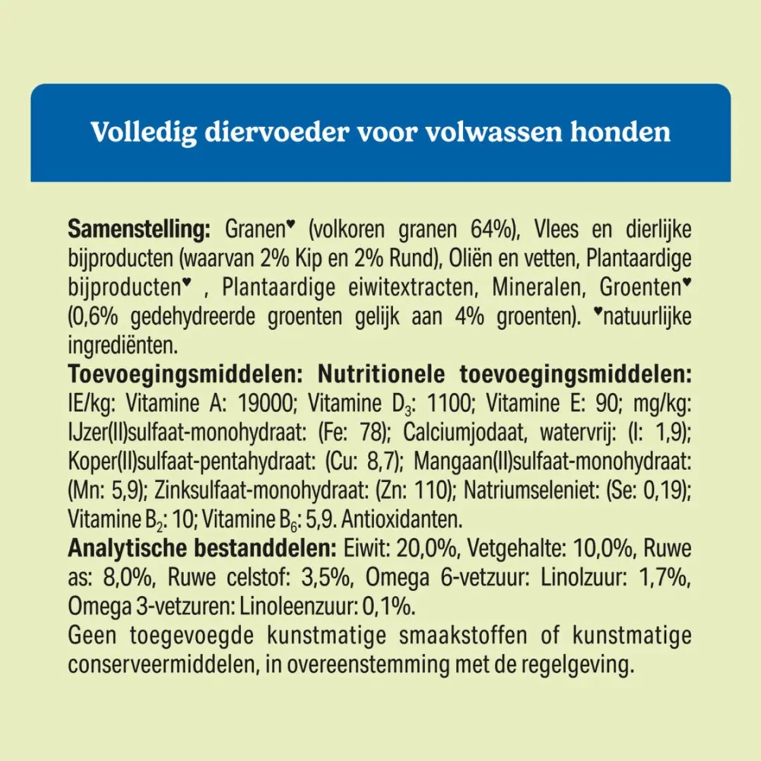 Bonzo Menubrokken Kip Rund Groente Hondenvoer 3kg