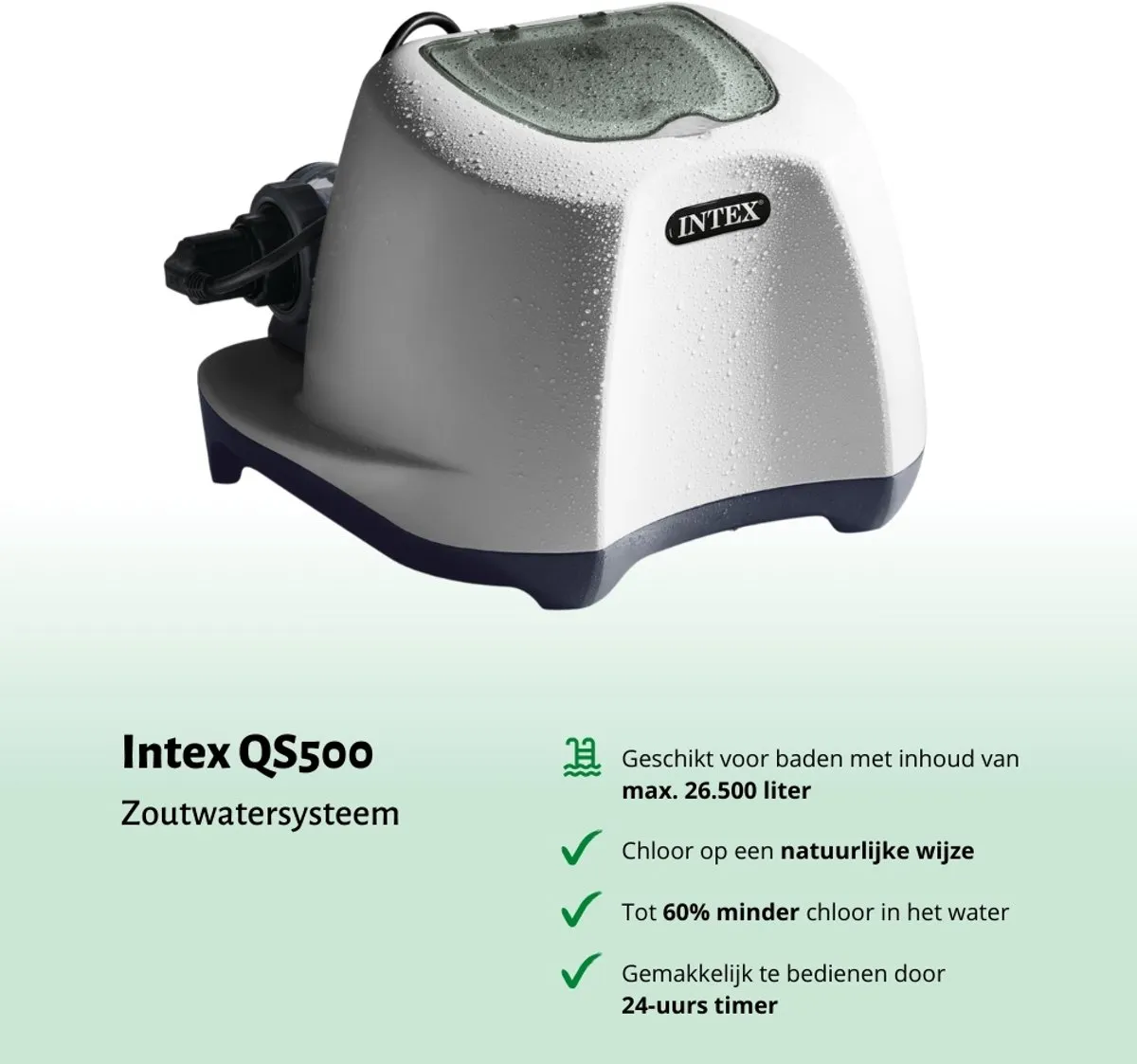 Intex Krystal Clear Zoutwatersysteem QS500 26668GS - 12.112 L/u