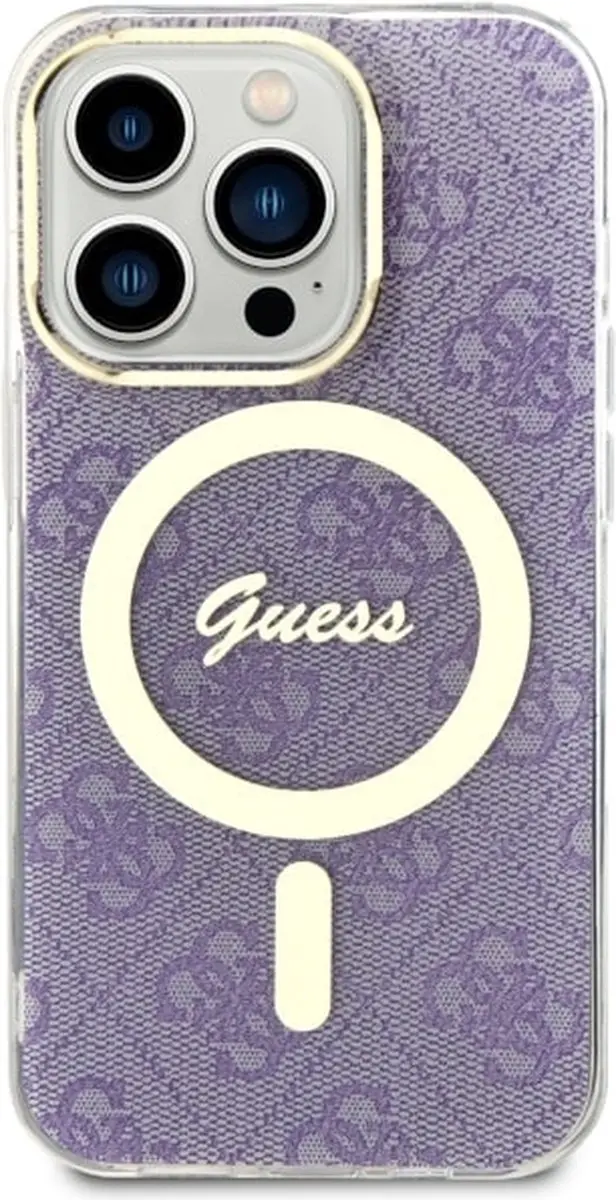 GUESS 4G Back Case MagSafe - iPhone 14 Pro - Paars