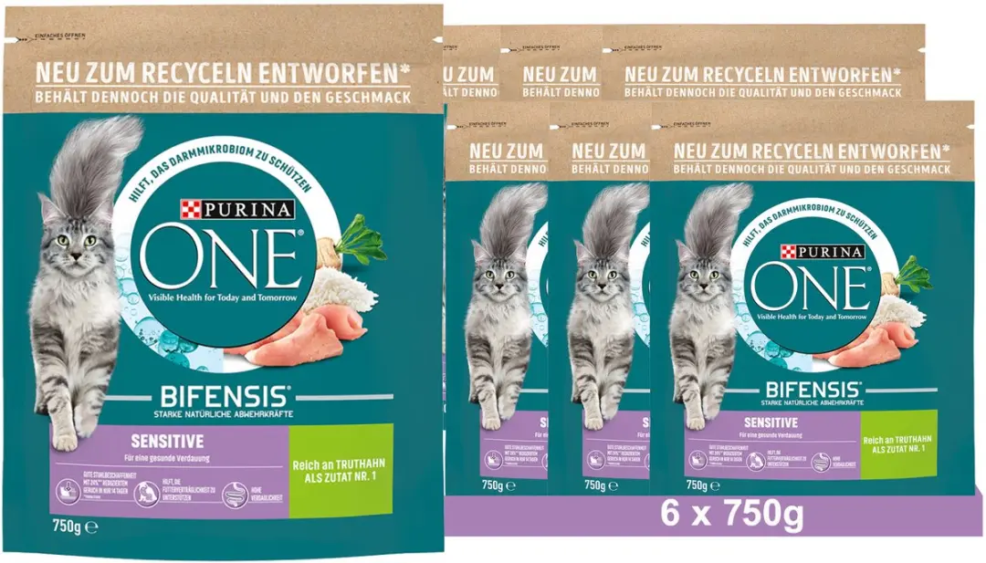 Purina ONE Bifensis Sensitive Kalkoen Kattenvoer