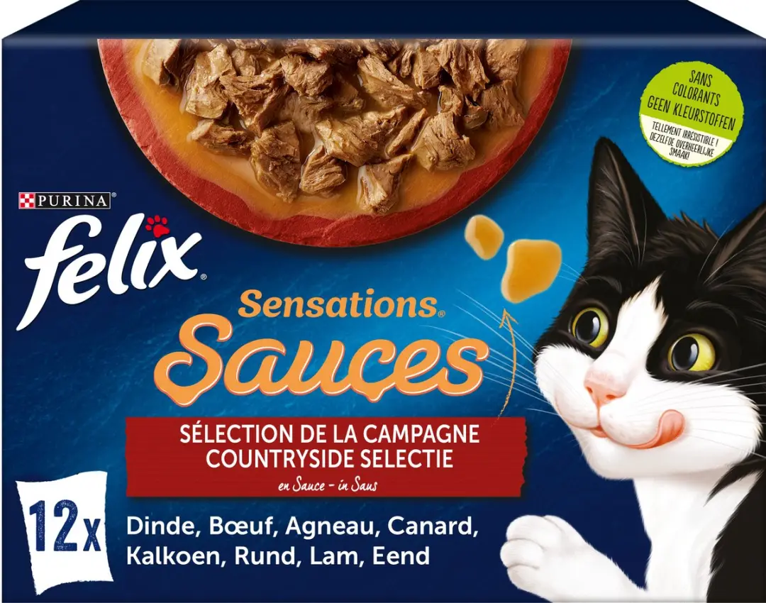 Purina Felix Sensations Countryside Selectie Kattenvoer - 12x85g