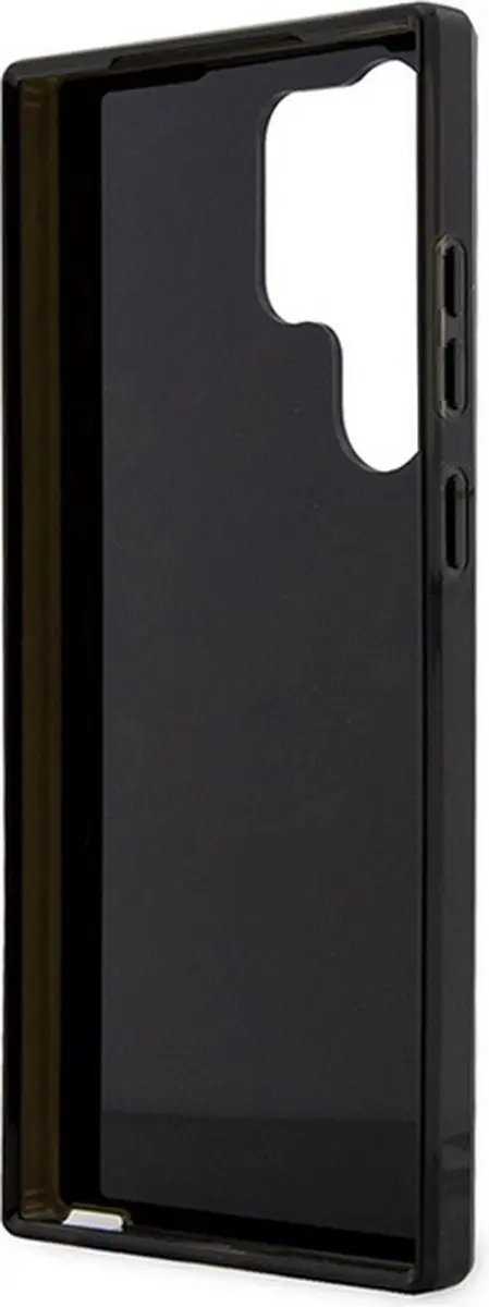 GUESS Golden Marble Hoesje - Samsung Galaxy S23 Ultra - Zwart