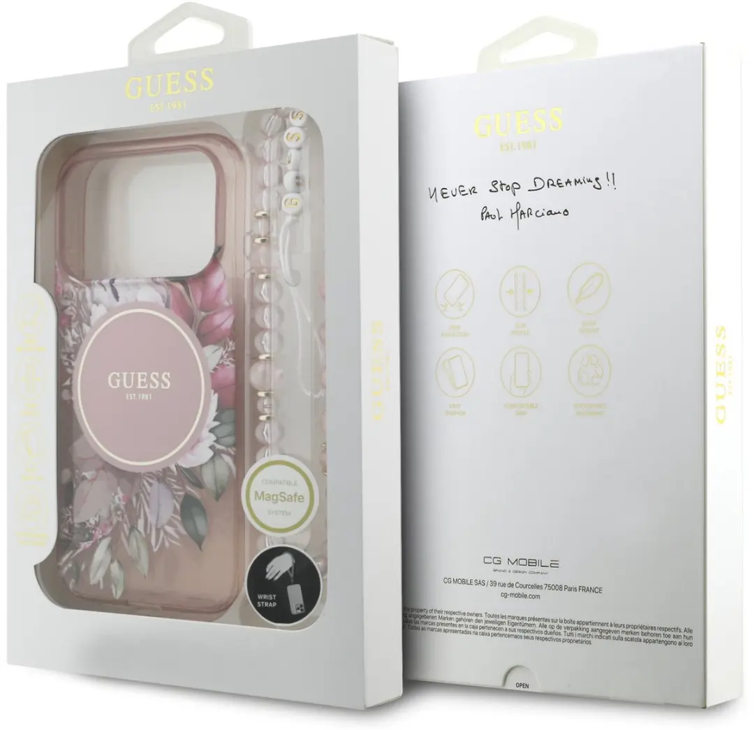 GUESS Back Cover Hoesje iPhone 17 Pro 13814 - Roze