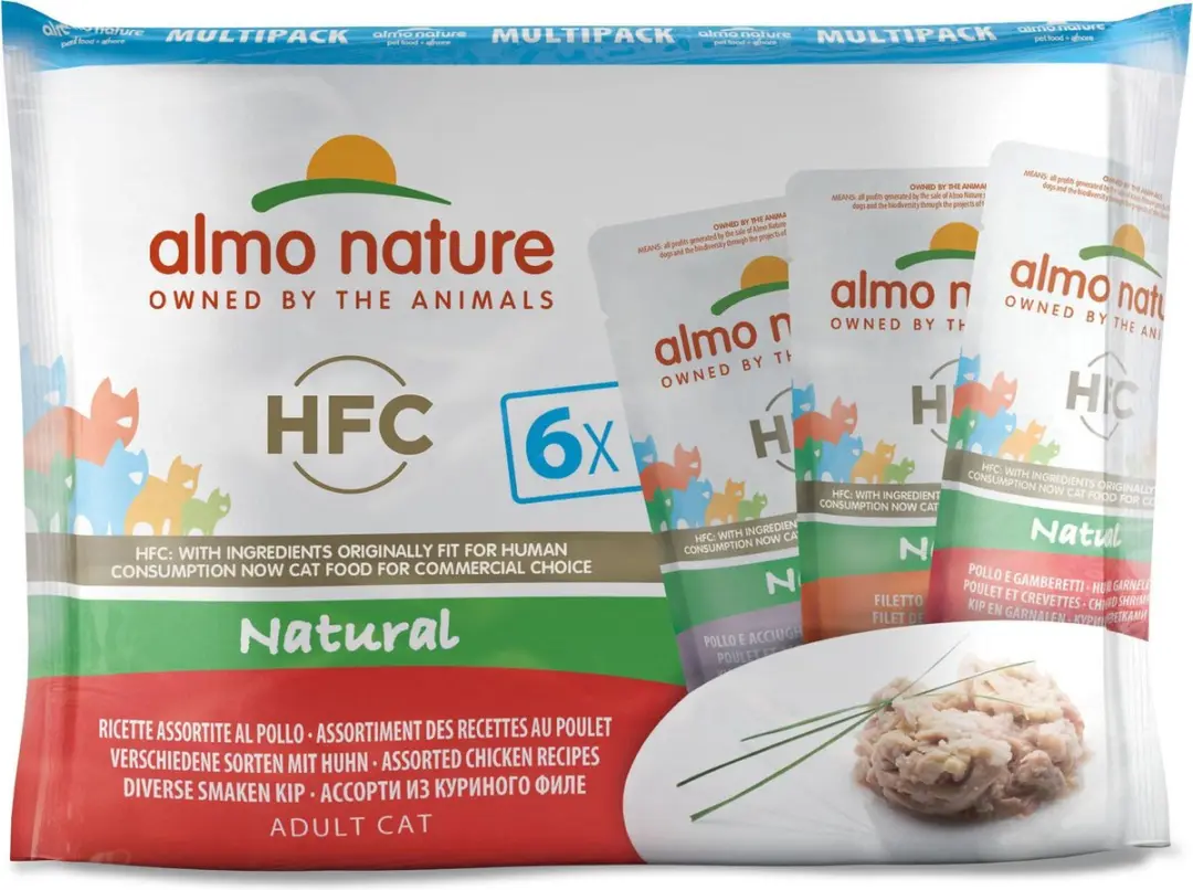 Almo Nature Kattenvoer Klassieke Mix Kip 6x55g