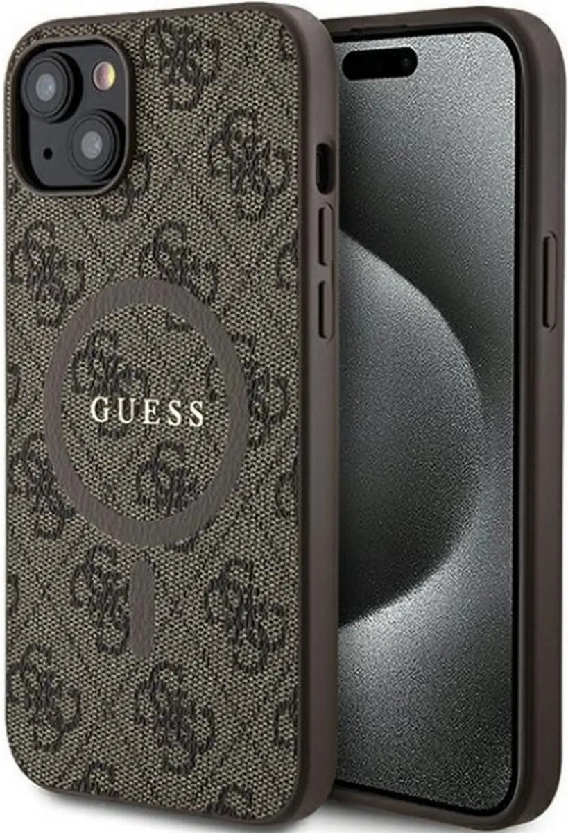 GUESS 4G Colored Ring Back Case Apple iPhone 15
