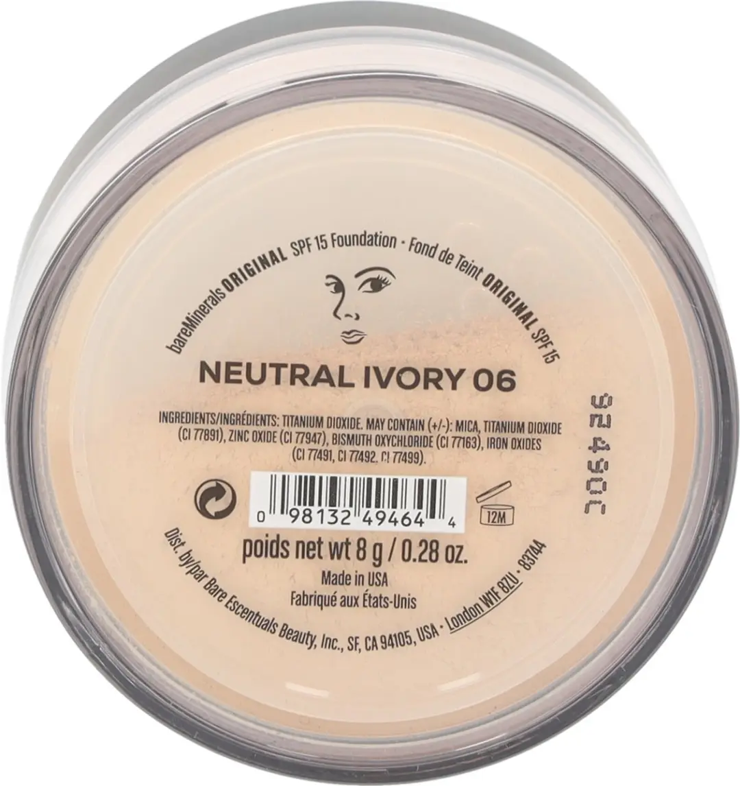 Bareminerals Original Foundation SPF 15 - 06 Neutral Ivory