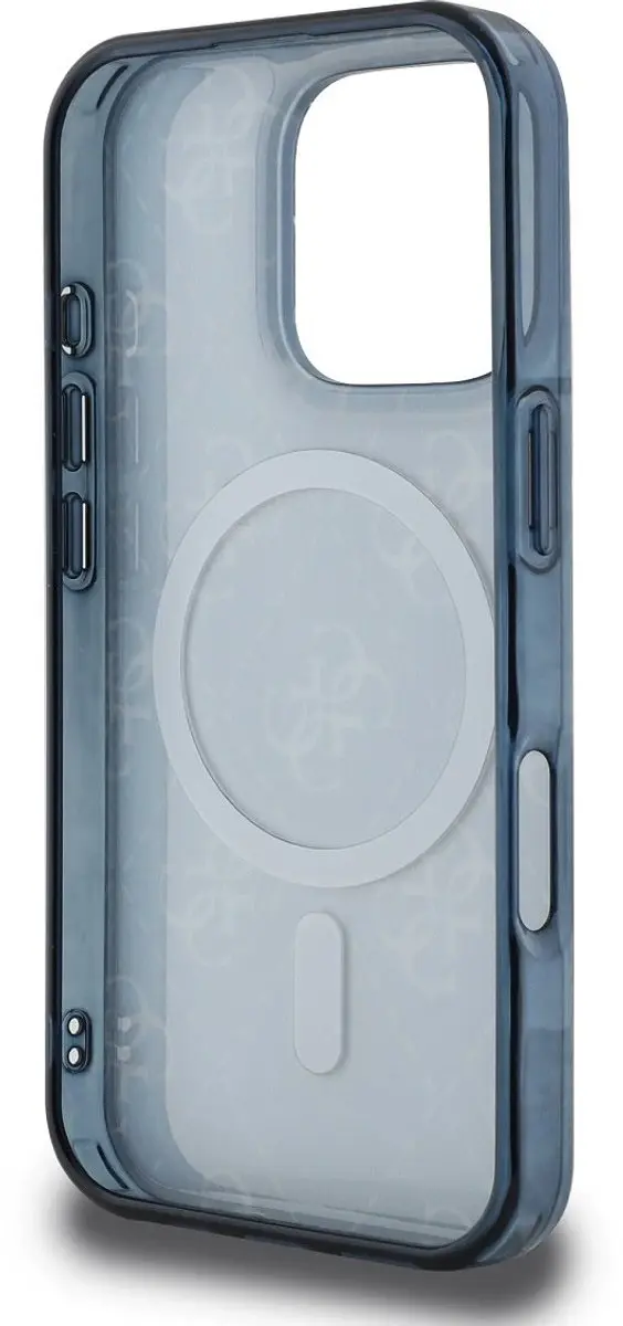 GUESS IML Denim Effect iPhone 16 Pro Hoesje - Blauw - 12380