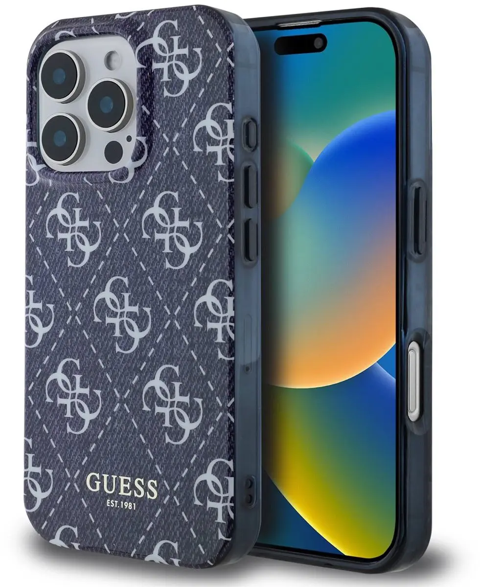 GUESS IML Denim Effect iPhone 16 Pro Hoesje