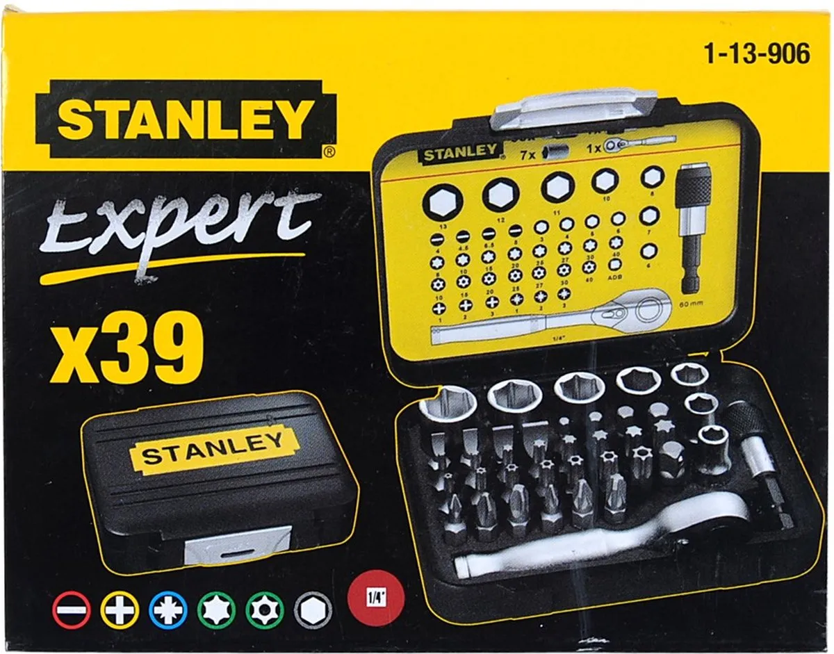 Stanley Bitset Expert Pro 1/4" - 40-delig