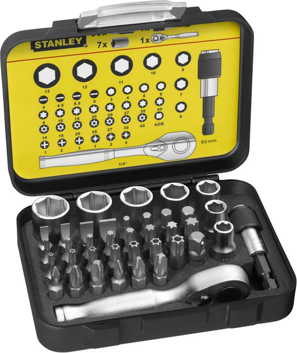 Stanley Bitset Expert Pro 1/4" - 40-delig