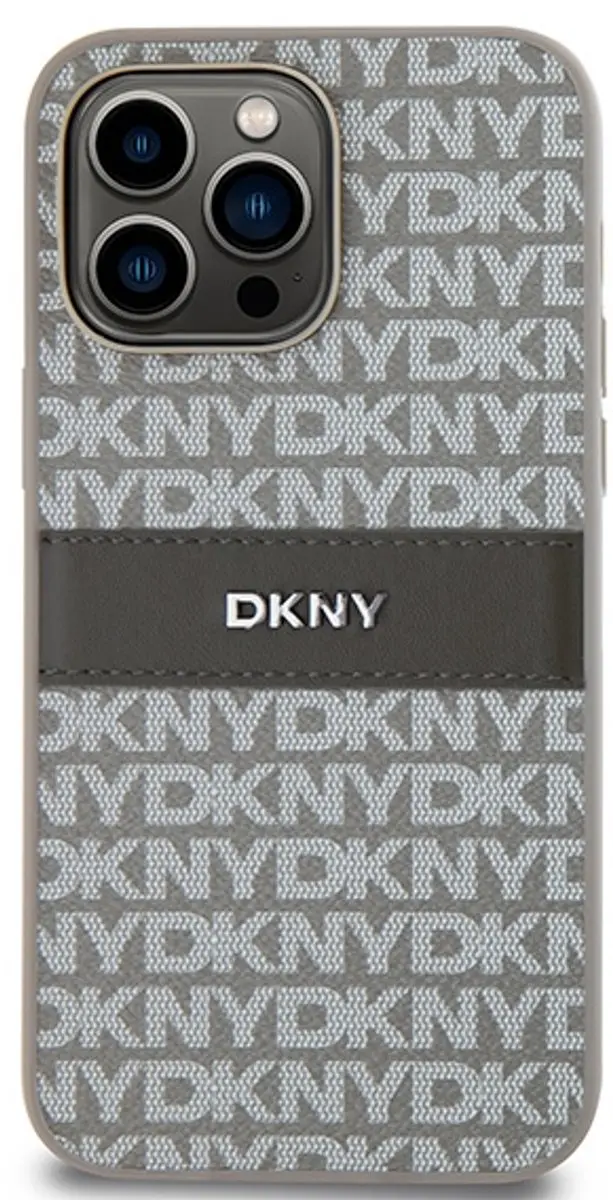 DKNY Textured Tonal Stripe Back Case Beige - DKHCP14XPRTHSLE