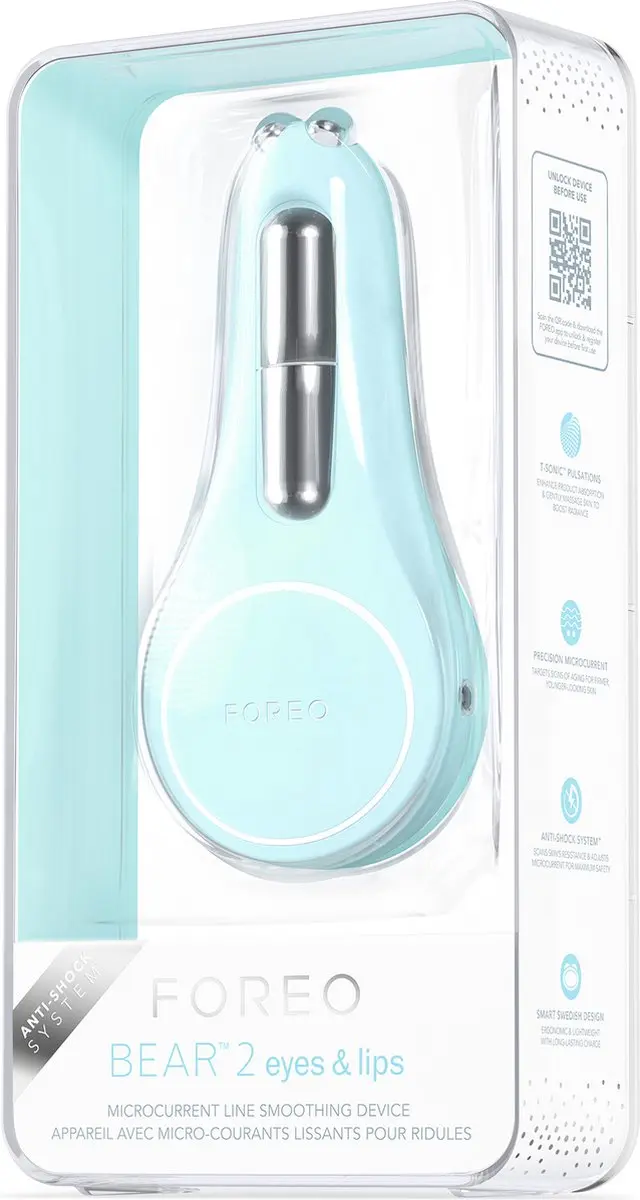 FOREO BEAR 2 Eyes & Lips Microcurrent Arctic Blue - afbeelding 6 van 6
