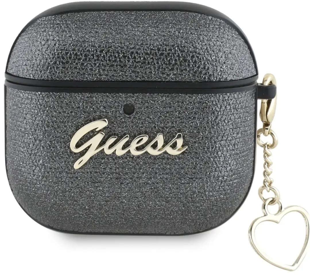 GUESS TPU-Hoesje AirPods 4 Metallic Script Charm