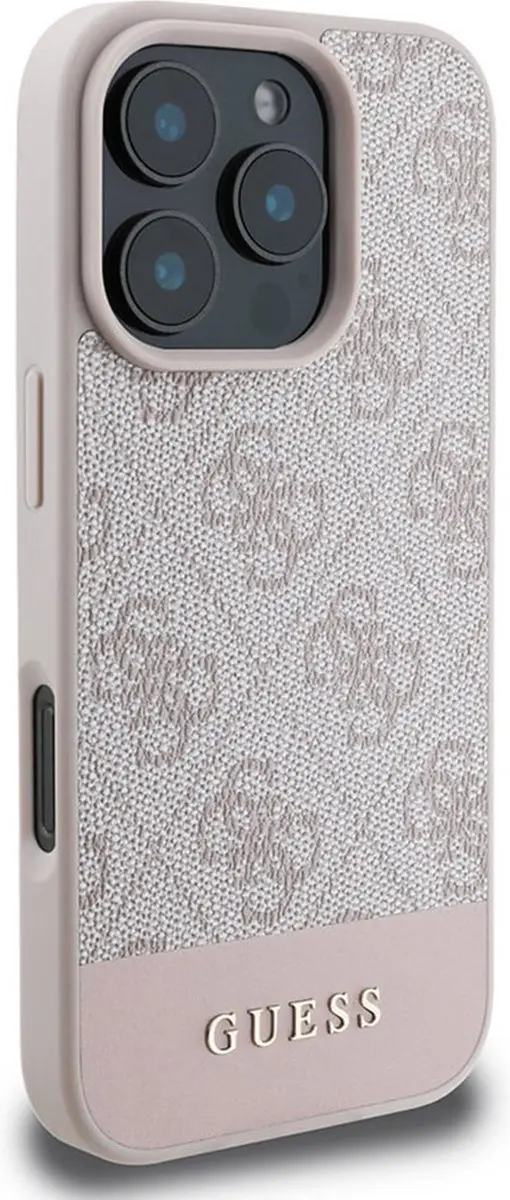 GUESS 4G Bottom Stripe Hoesje GUHCP16XG4GLPI - Roze