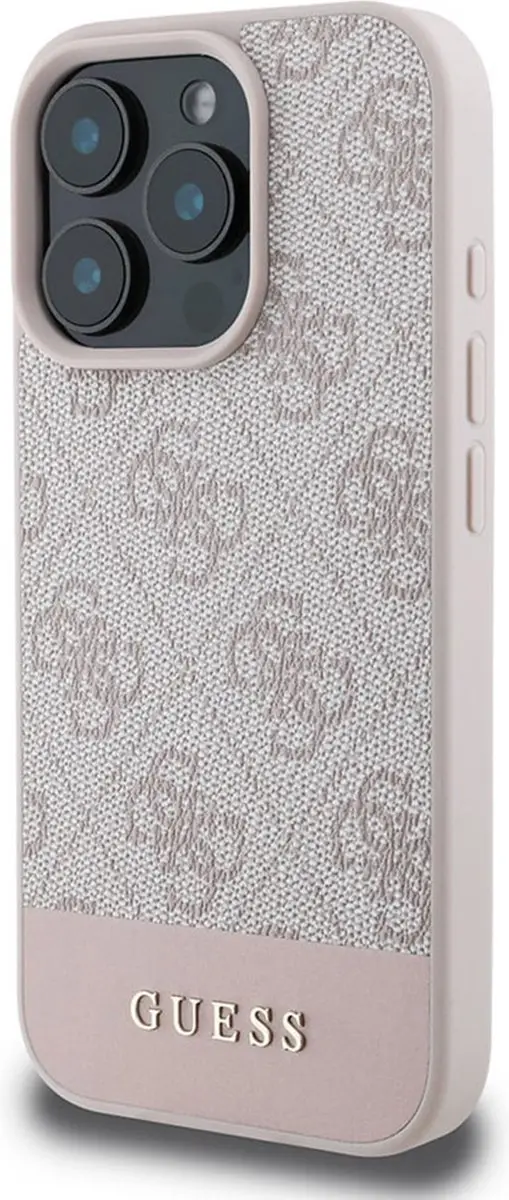 GUESS 4G Bottom Stripe Hoesje GUHCP16XG4GLPI - Roze