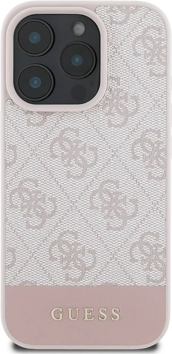 GUESS 4G Bottom Stripe Hoesje GUHCP16XG4GLPI - Roze