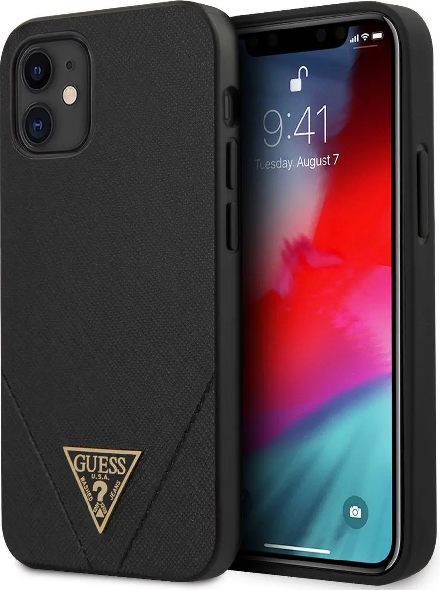 GUESS iPhone 12 Mini Hoesje - Zwart