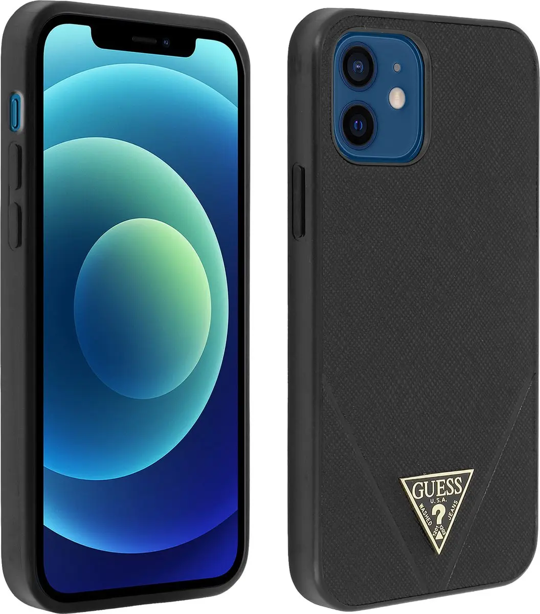 GUESS iPhone 12 Mini Hoesje - Zwart