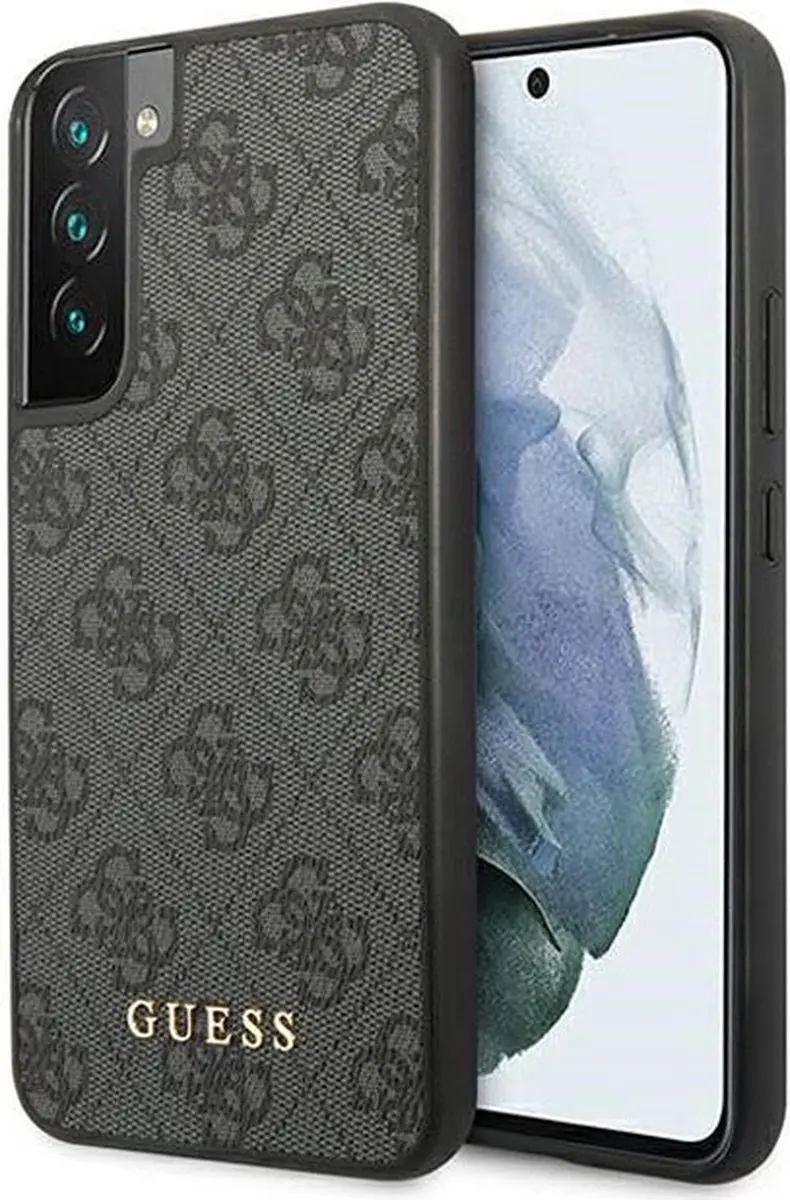 Guess Hard Case Metaal Zwart/Goud voor Samsung Galaxy S23 Plus