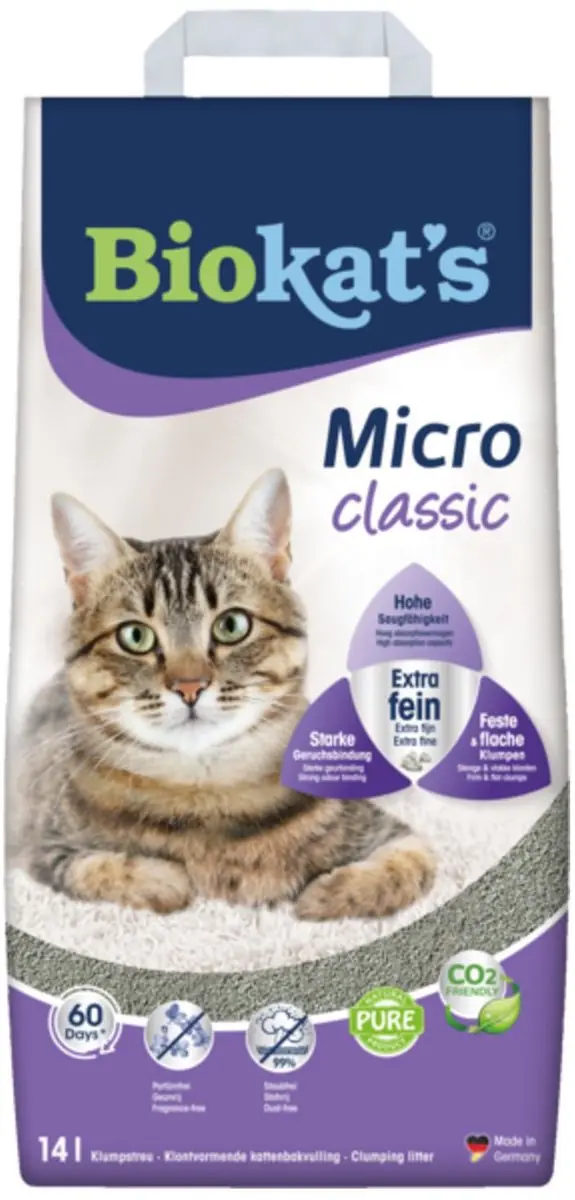Biokat's Micro Classic Kattenbakvulling 14L - Klontvormend
