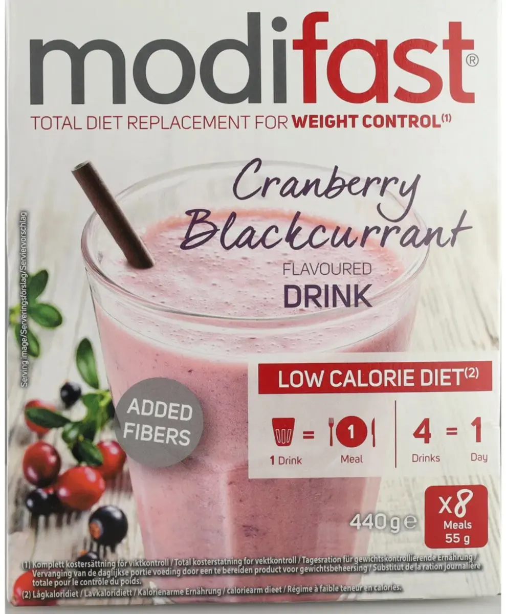 Modifast Weight Control Milkshake Cranberry - 20 Stuks