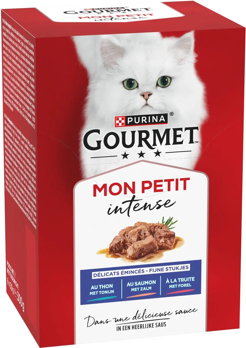 Gourmet Mon Petit Intense Natvoer Vis - 48 Stuks