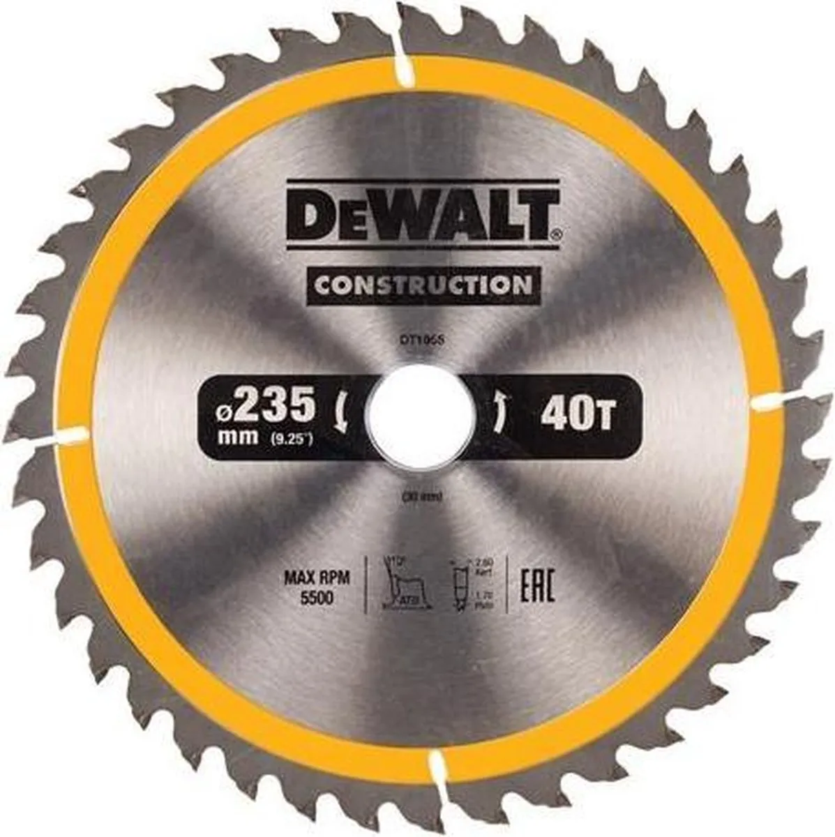 DeWalt DT1955 Cirkelzaagblad 235mm
