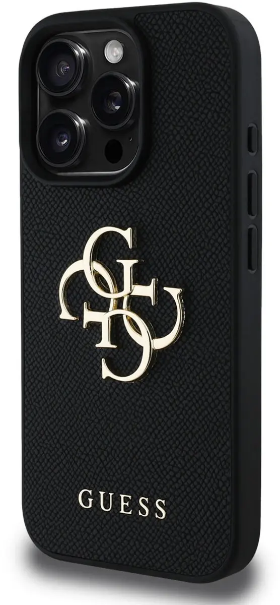 GUESS Telefoonhoesje iPhone 16 Pro Max - Zwart