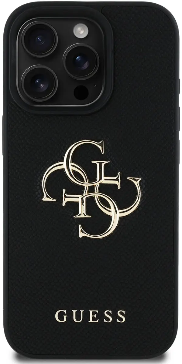 GUESS Telefoonhoesje iPhone 16 Pro Max - Zwart