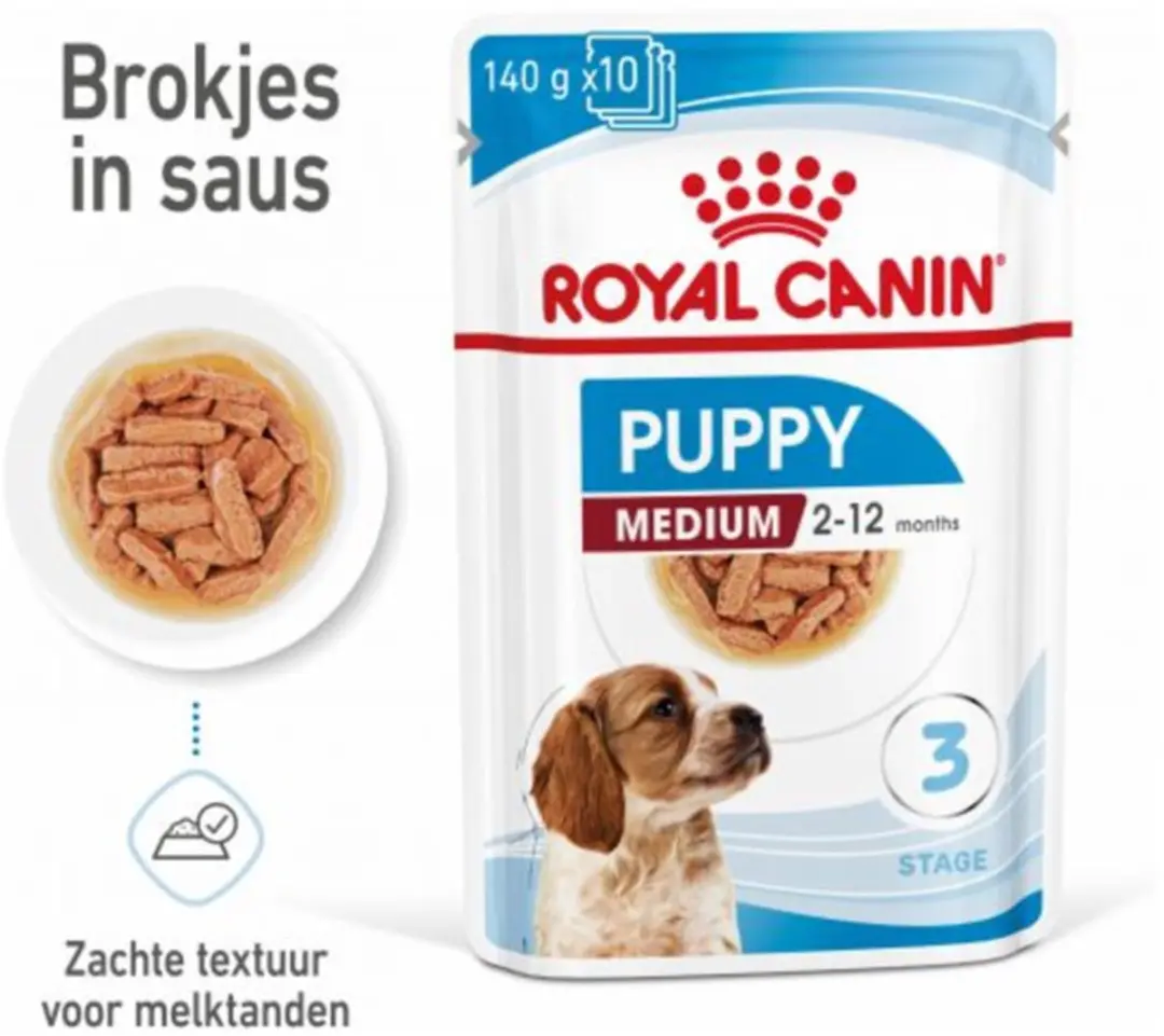 Royal Canin Shn Medium Puppy - Hondenvoer - 40 Stuks