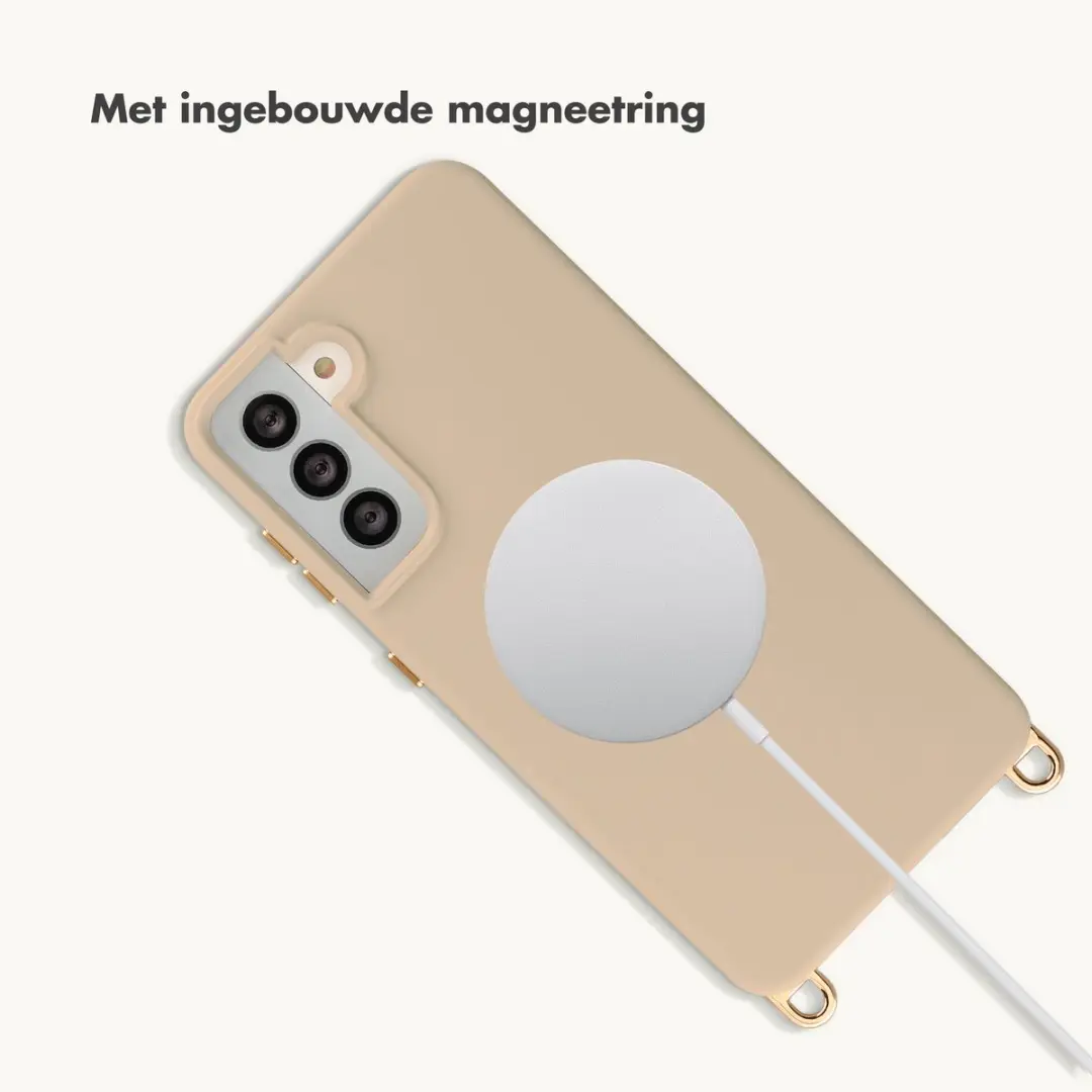 Selencia Hoesje Samsung Galaxy S21 - Milky Latte - MagSafe - afbeelding 6 van 6