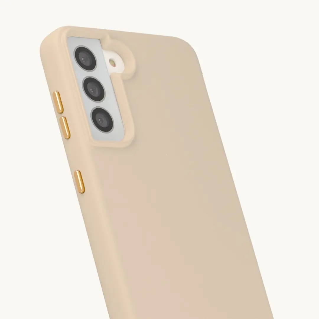 Selencia Hoesje Samsung Galaxy S21 - Milky Latte - MagSafe