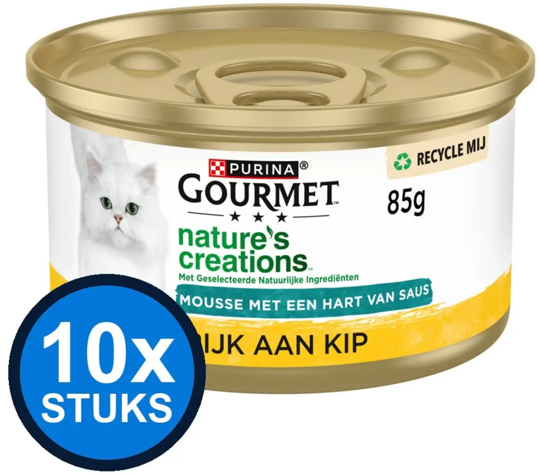 Gourmet Nature's Creations Mousse Kip Kattenvoer Natvoer