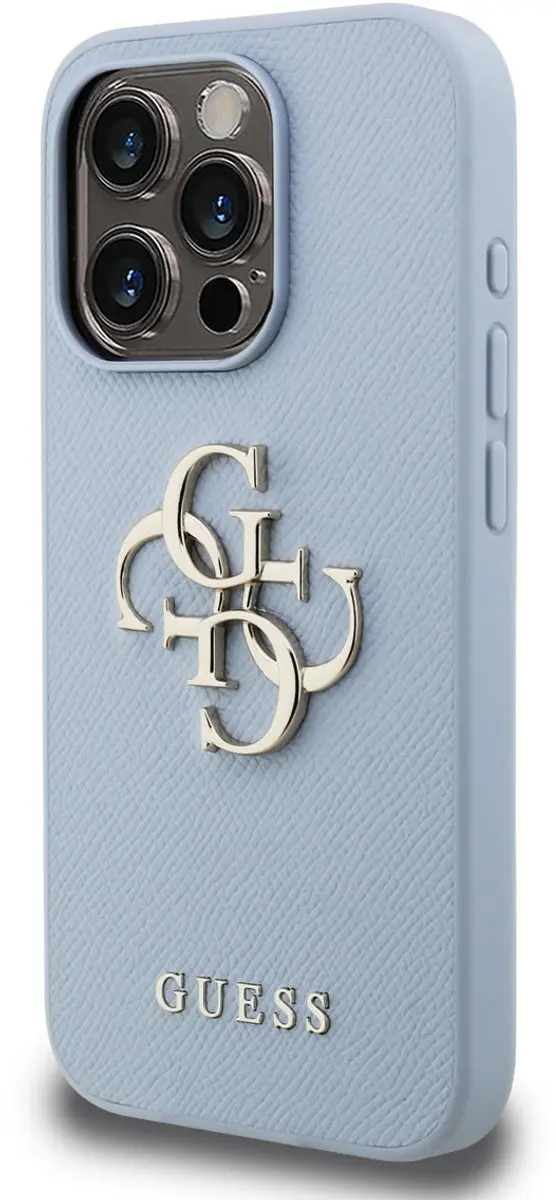 Guess Telefoonhoesje iPhone 15 Pro - Blauw - 3666339455880