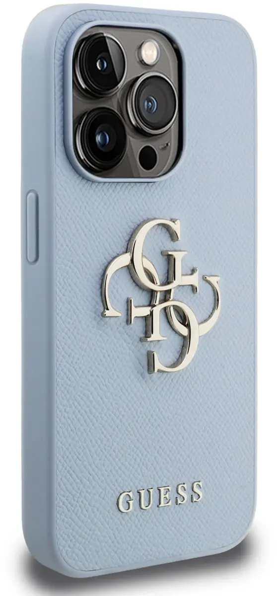 Guess Telefoonhoesje iPhone 15 Pro - Blauw - 3666339455880