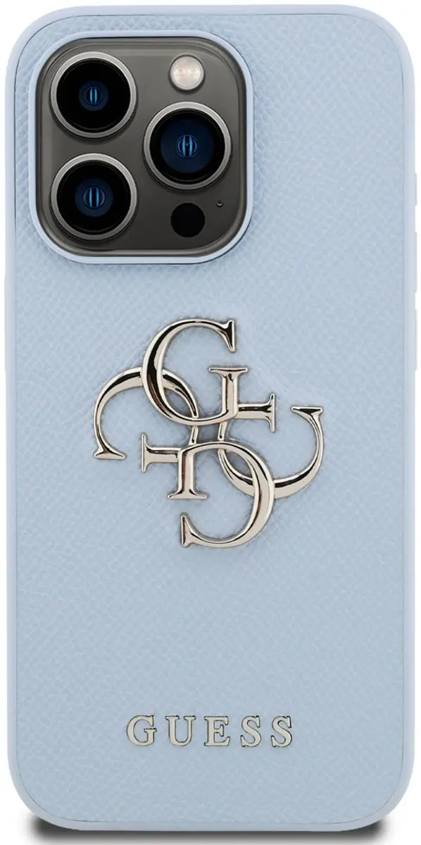 Guess Telefoonhoesje iPhone 15 Pro - Blauw - 3666339455880