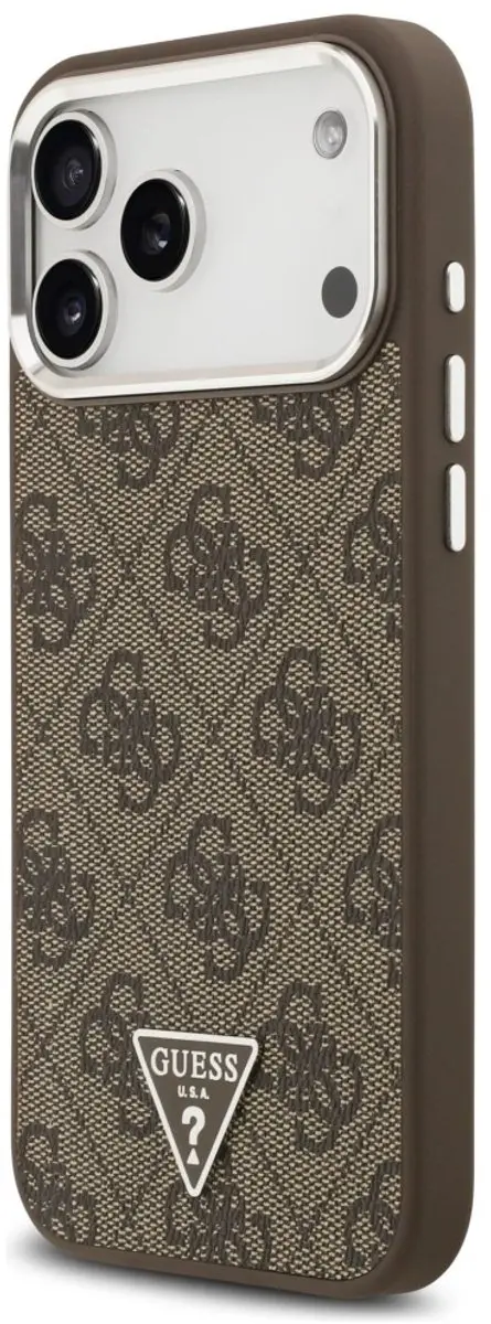 GUESS 4G Driehoek Logo MagSafe Hoesje - iPhone 17 Pro Max - Zwart - afbeelding 6 van 6