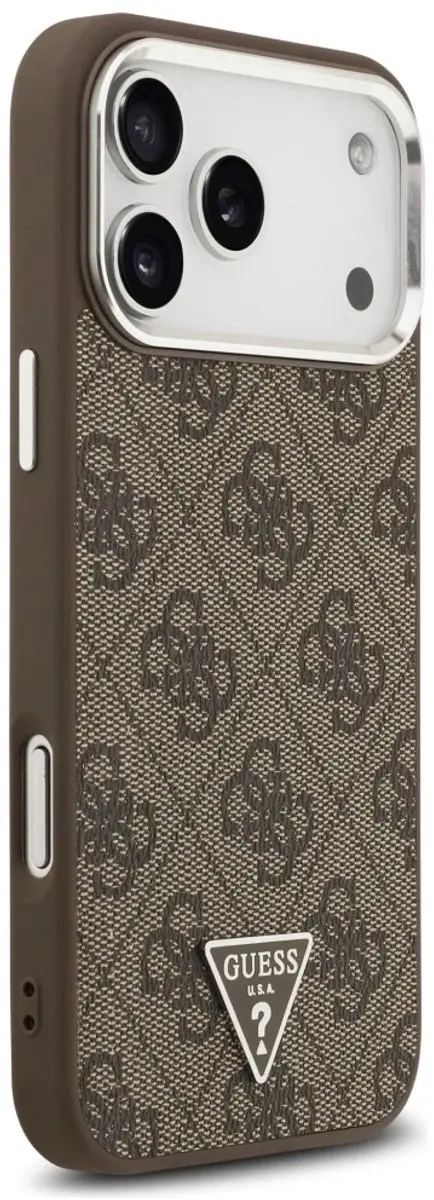 GUESS 4G Driehoek Logo MagSafe Hoesje - iPhone 17 Pro Max - Zwart