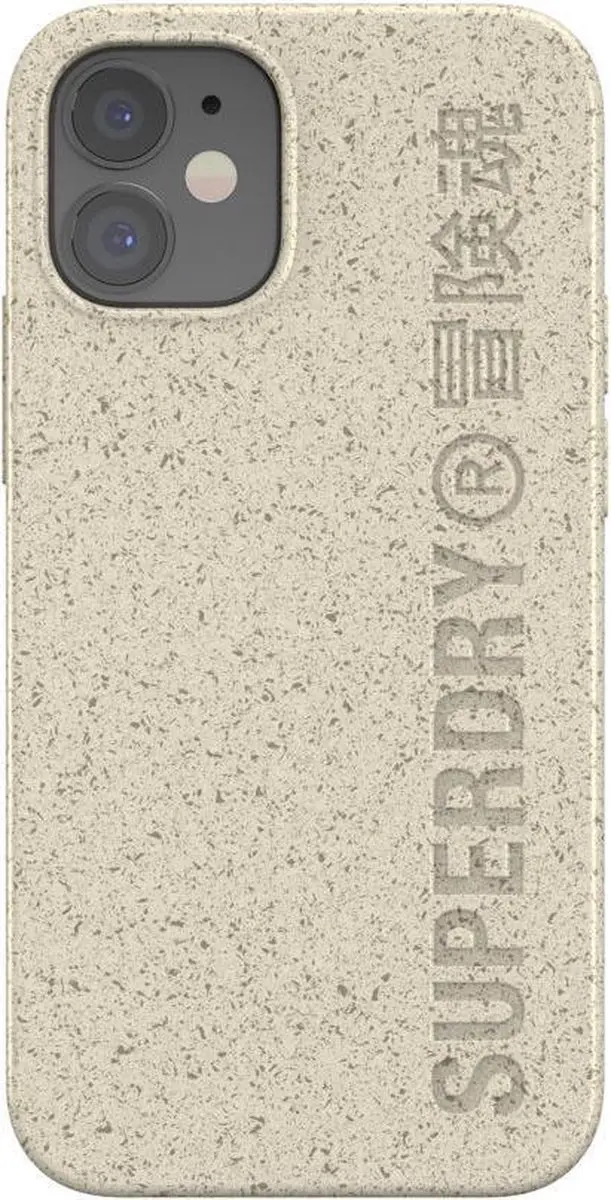 Superdry Snap Case iPhone 12 Mini - Compostable Beige