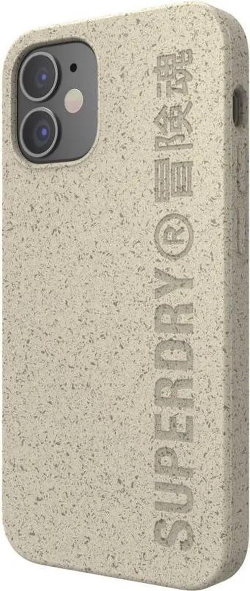 Superdry Snap Case iPhone 12 Mini - Compostable Beige