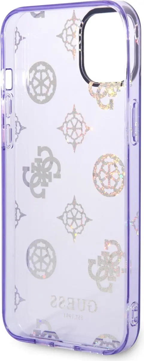GUESS Paars TPU Telefoonhoesje iPhone 14 Plus - MagSafe