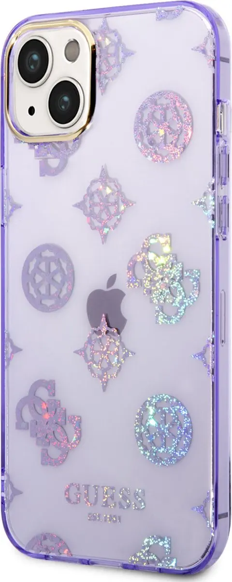 GUESS Paars TPU Telefoonhoesje iPhone 14 Plus - MagSafe