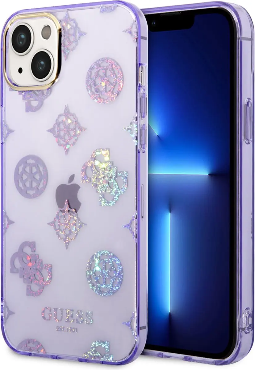 GUESS Paars TPU Telefoonhoesje iPhone 14 Plus