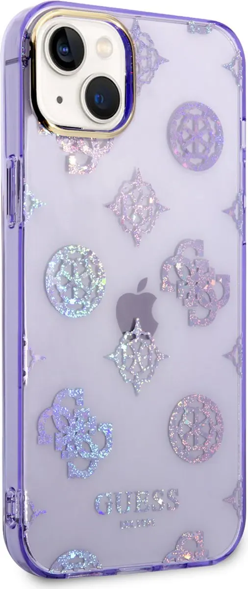 GUESS Paars TPU Telefoonhoesje iPhone 14 Plus - MagSafe