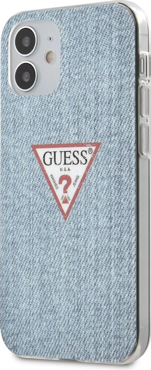GUESS iPhone 12 Mini Hoesje - Blauw - 3700740481844